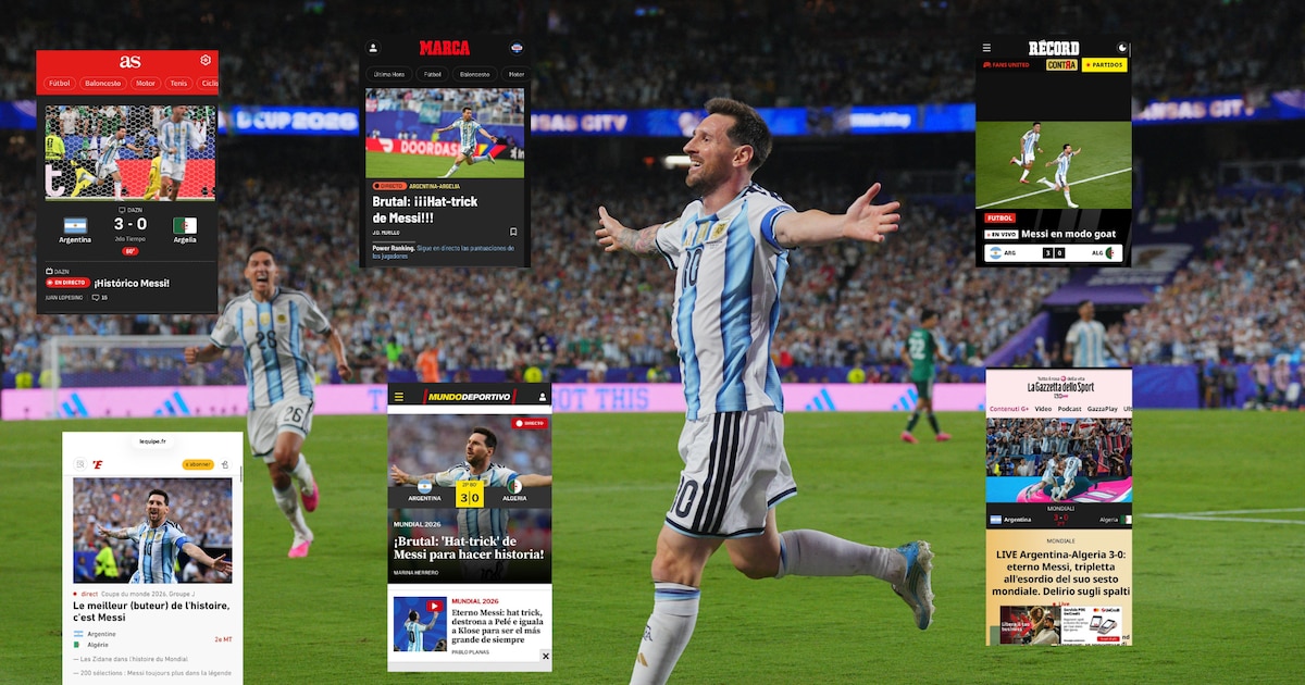 Lionel Messi celebra su hat-trick en el Mundial 2026
