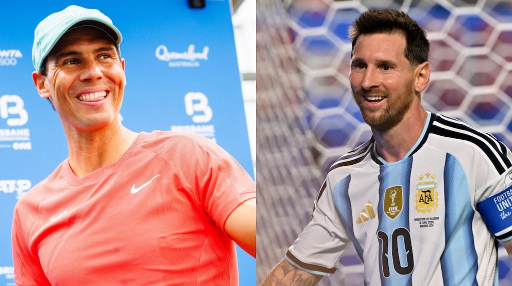 Lionel Messi y Rafael Nadal en momentos de sus carreras