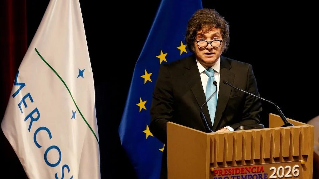 Javier Milei en cumbre del Mercosur