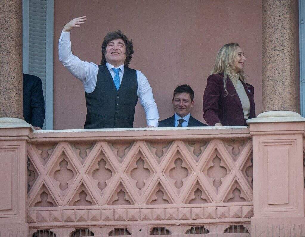 Javier Milei durante una conferencia sobre economía