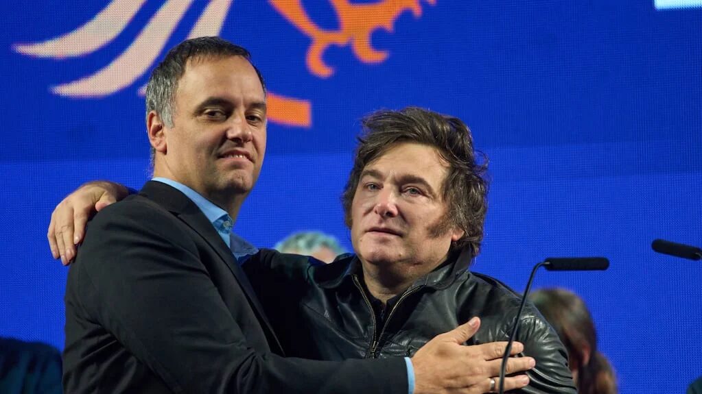 Reunión entre Javier Milei y Manuel Adorni en Olivos