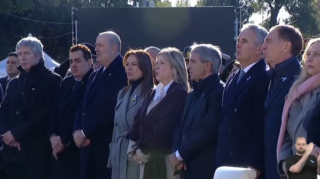 Javier Milei en el Día de la Bandera