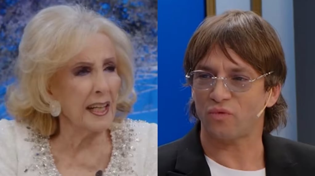 Mirtha Legrand y Joaquín Levinton en el programa