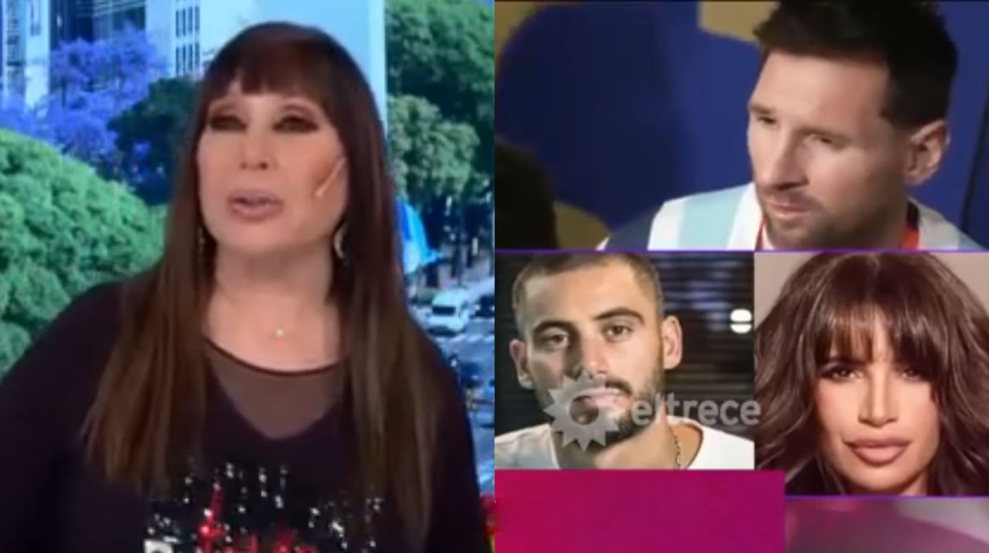 Moria Casán defendiendo a Florencia Peña en un programa de televisión argentino