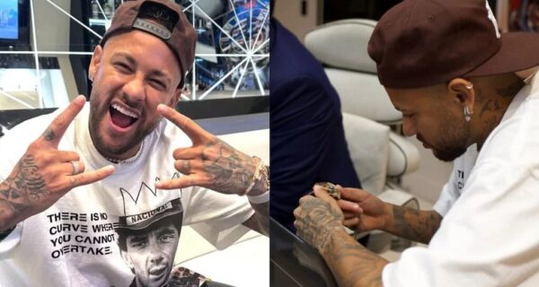 Neymar en la boutique de Jacob & Company en Nueva York