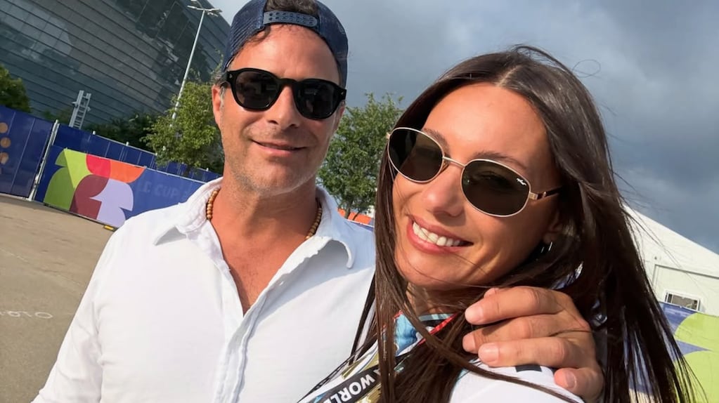 Pampita y Martín Pepa en un momento romántico en EE.UU