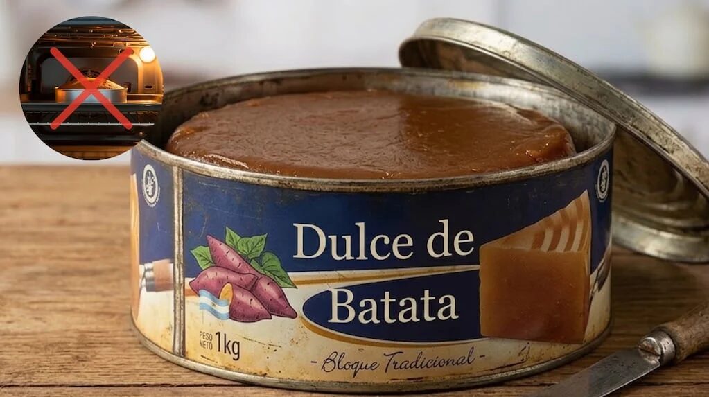 Latas de dulce de batata