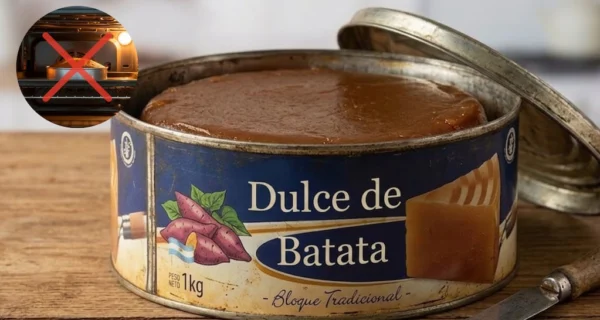 Latas de dulce de batata