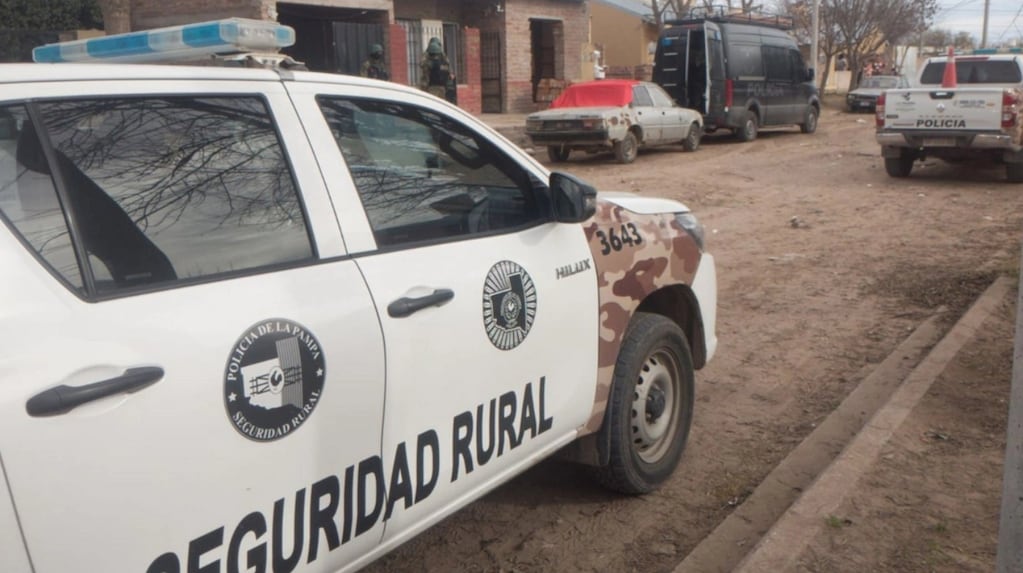 Protesta de productor ganadero en General Acha