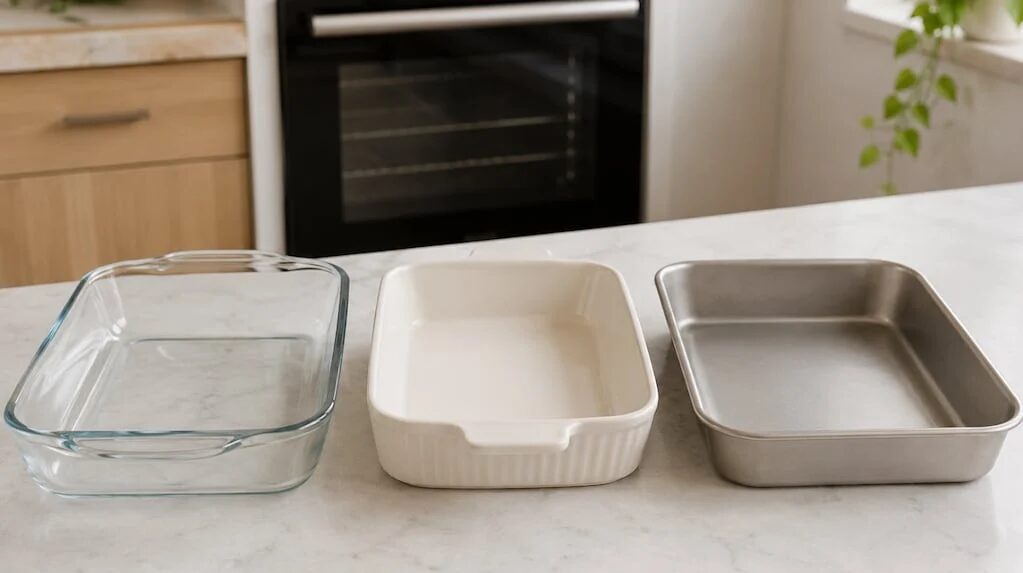 Fuentes de cocina de vidrio, cerámica y metal