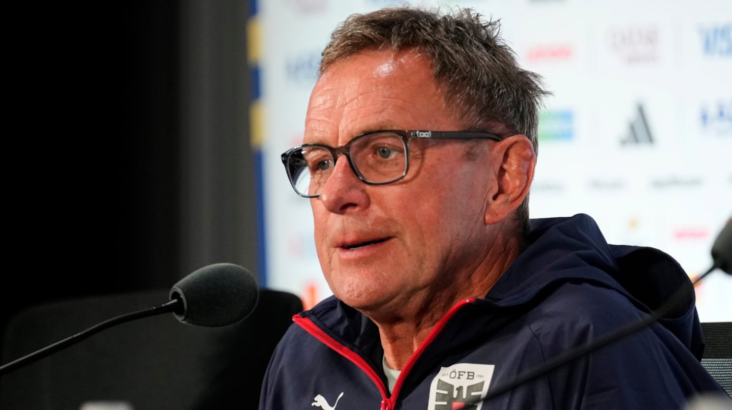 Ralf Rangnick en conferencia de prensa tras el partido entre Argentina y Austria en el Mundial 2026