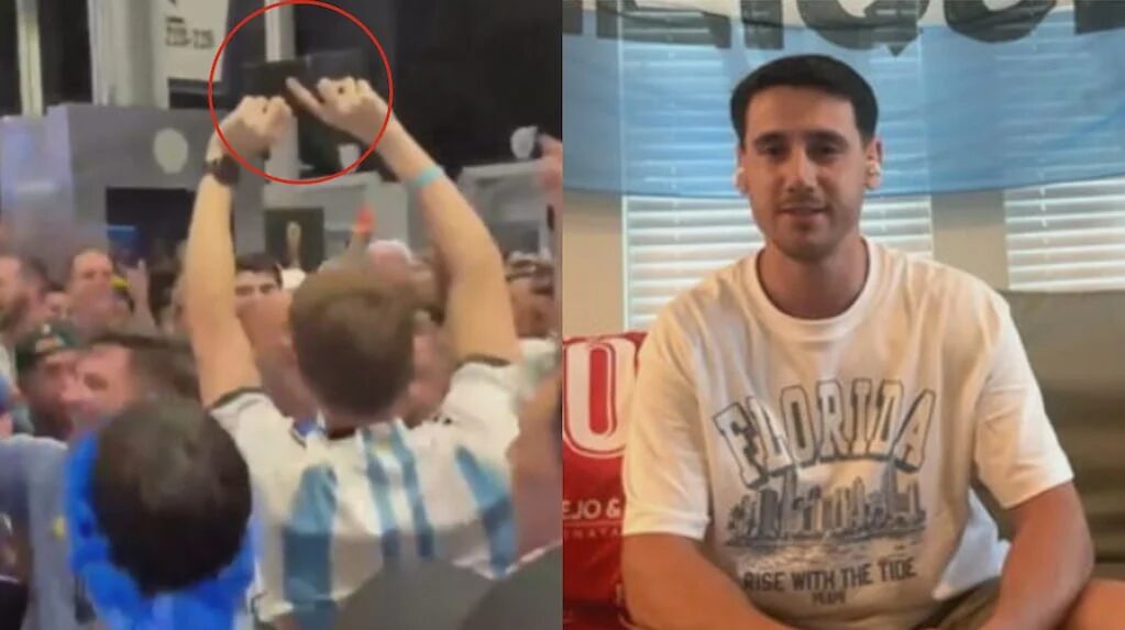 Hincha argentino recupera su billetera en el Mundial 2026