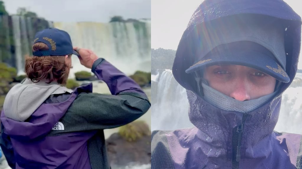 Riccardo Calafiori en las Cataratas del Iguazú