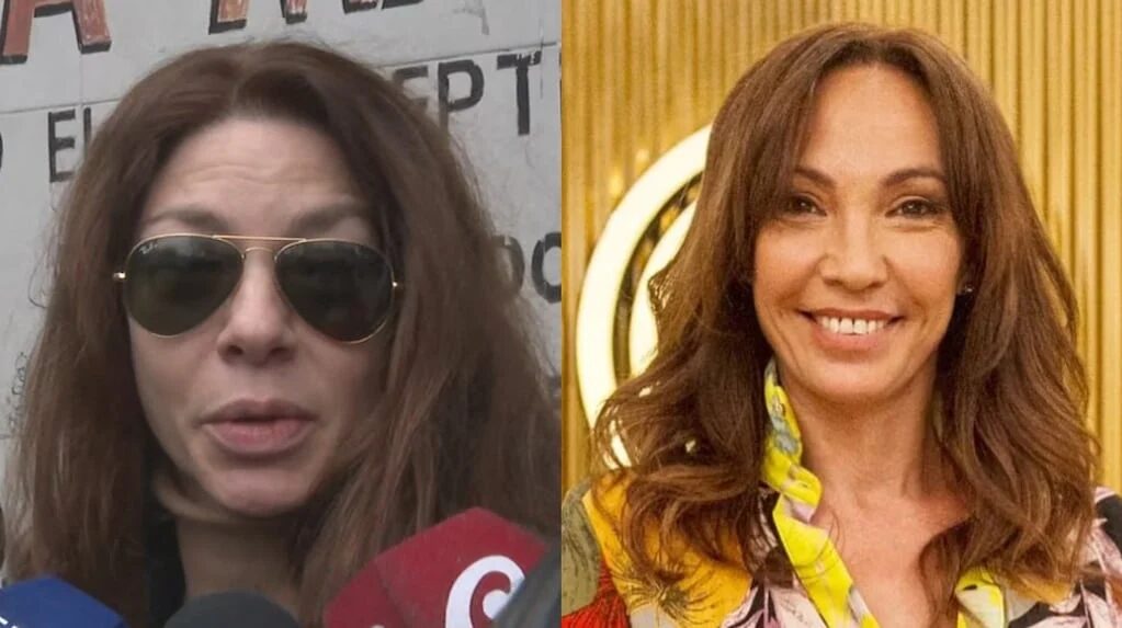 Romina Gaetani despidiendo a Ernestina Pais