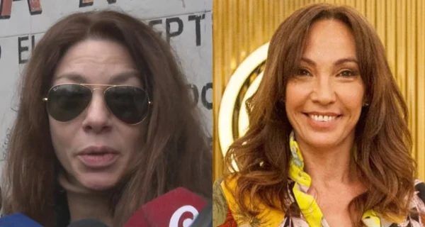Romina Gaetani despidiendo a Ernestina Pais