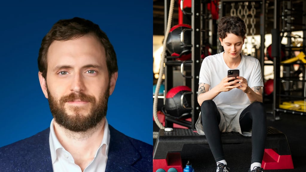 Sebastián La Rosa en el gimnasio
