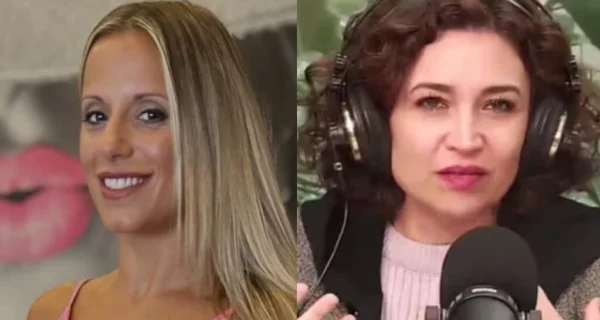 Sofía Monachelli discutiendo sobre la denuncia a Nacho Levy
