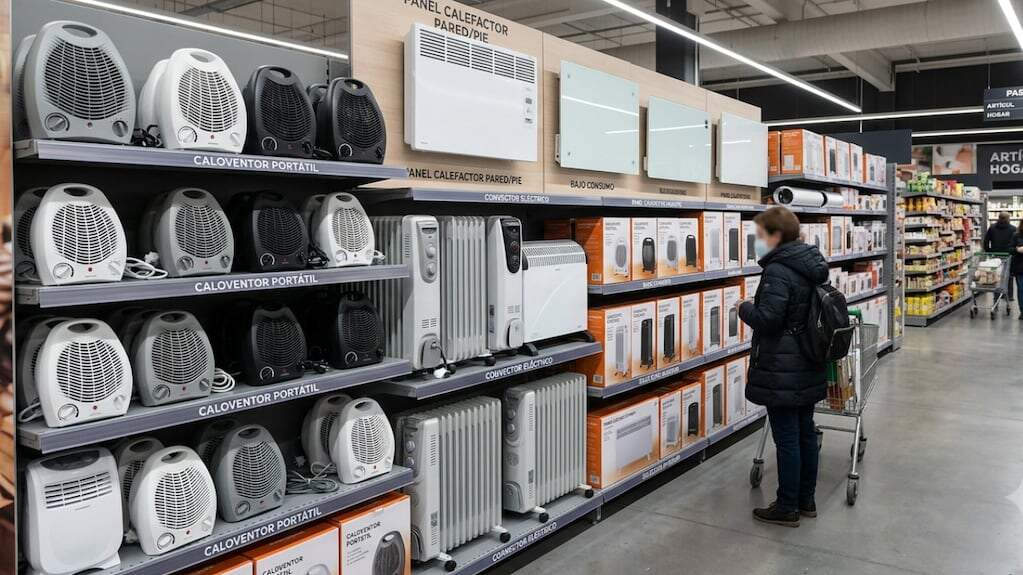 Estufas eléctricas en oferta en supermercados