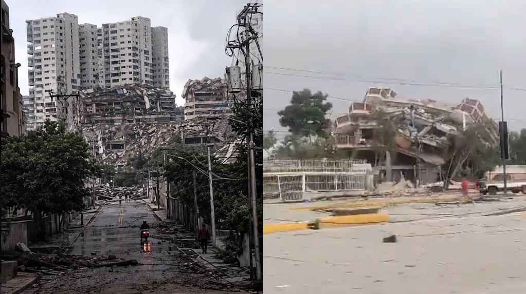 Destrucción en Caracas tras los terremotos