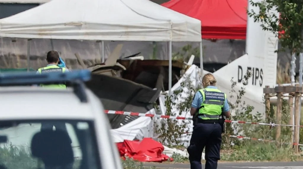 Accidente de avioneta en Tomblaine, Francia
