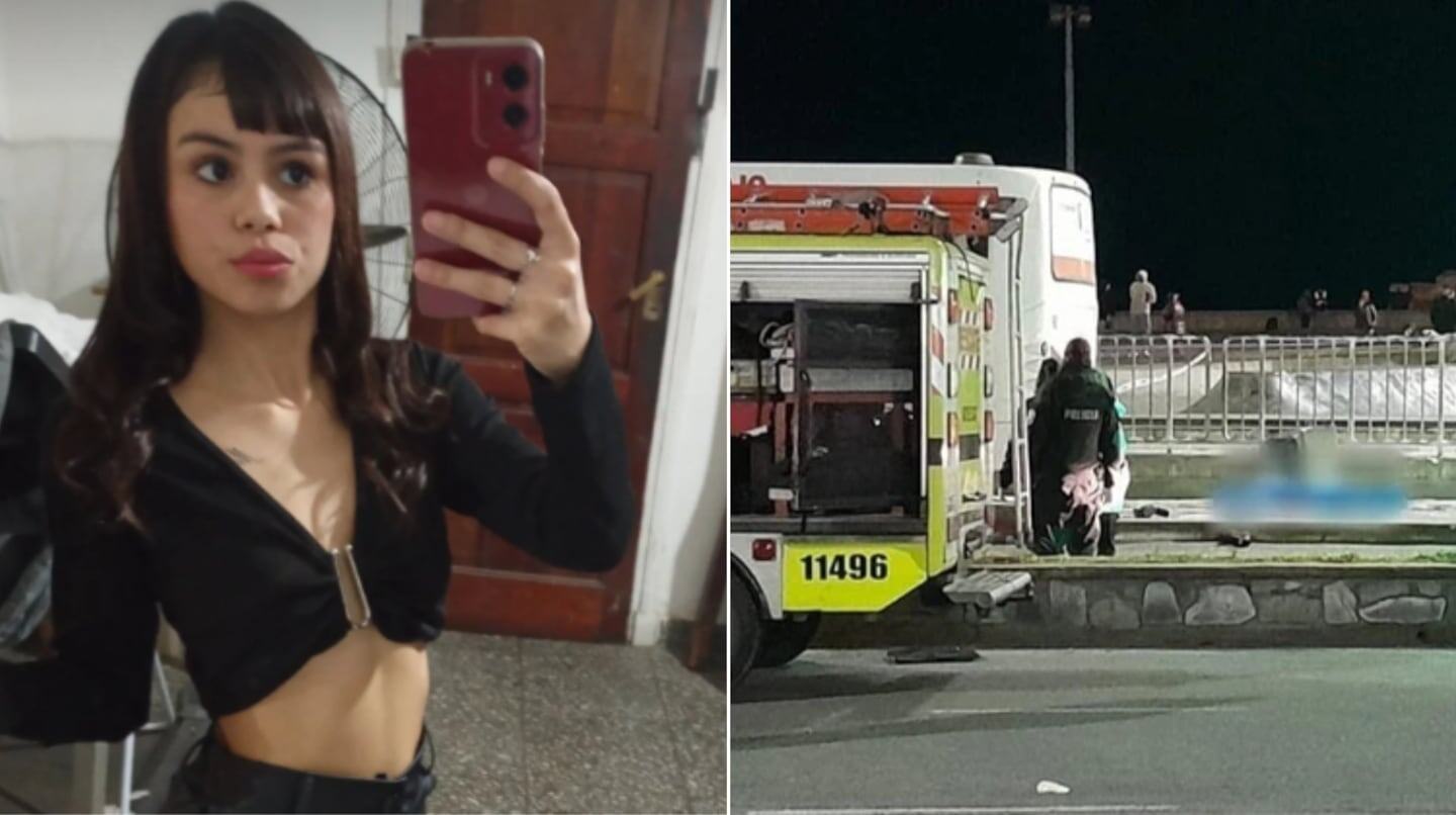 Guadalupe Merlos Dipietro, joven de 18 años, en un selfie antes de su trágica muerte en Mar del Plata