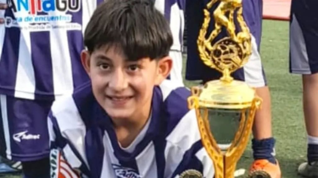Benjamín Valentín Donofrio, adolescente fallecido en un partido de fútbol
