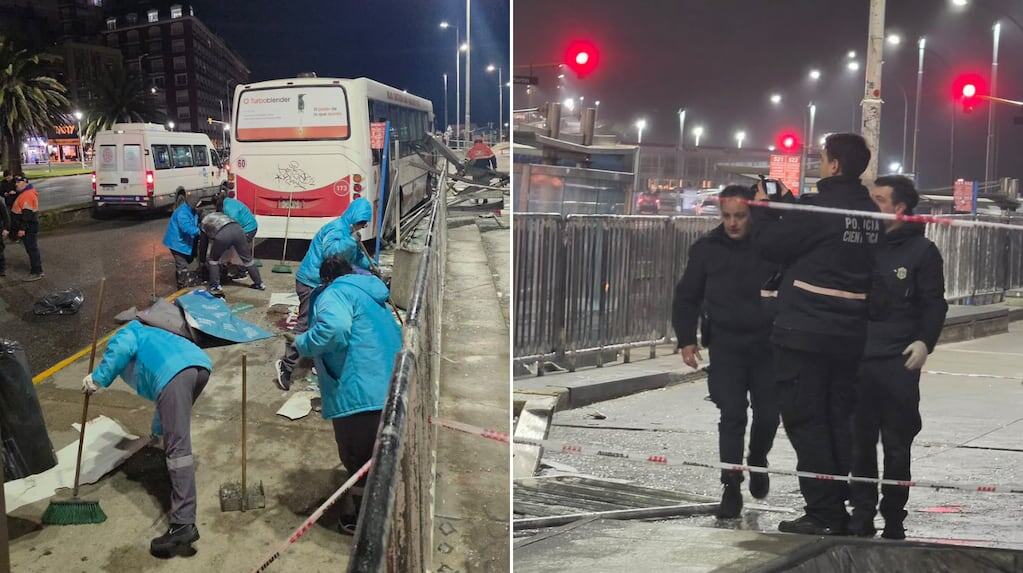 Accidente de colectivo en Mar del Plata