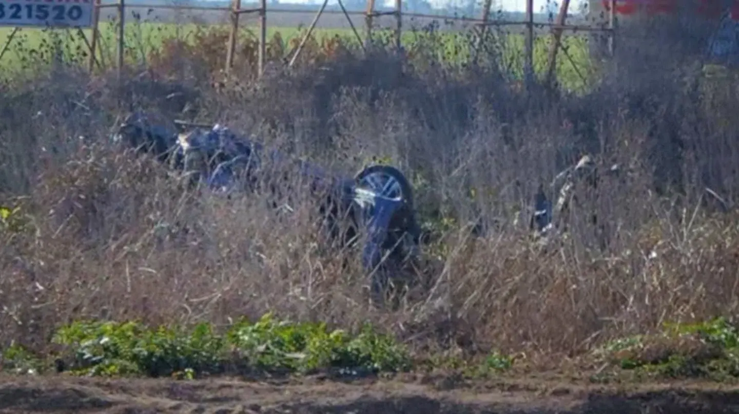 Auto volcado en la ruta provincial 26 en Santa Fe