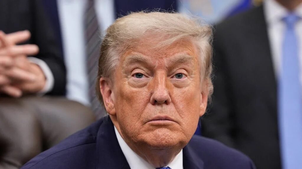 Donald Trump en una conferencia de prensa