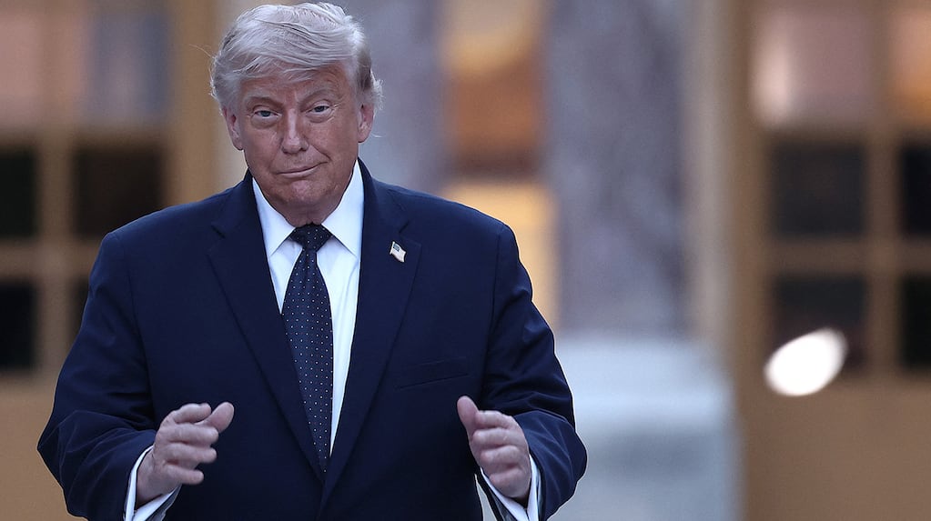 Donald Trump en el Palacio de Versalles