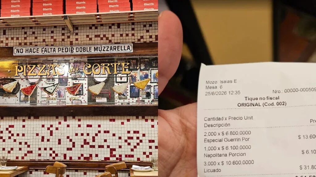 Pizzería Güerrín en Buenos Aires