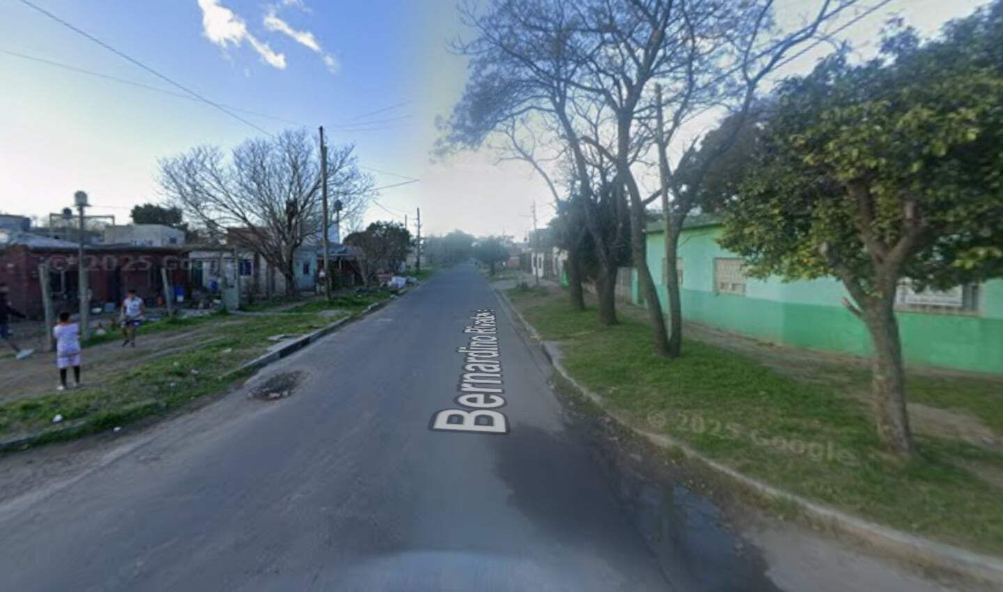 Vista de la calle Bernardo de Irigoyen en San Francisco Solano, Quilmes