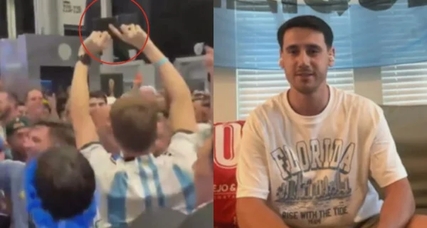 Hincha argentino recupera su billetera en el Mundial 2026
