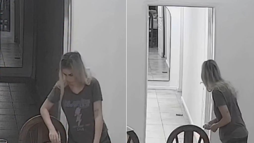 Captura de pantalla del video donde se ve la luz encendiéndose sola