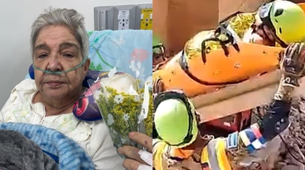 Marlene Santana rescatada tras terremoto en Venezuela