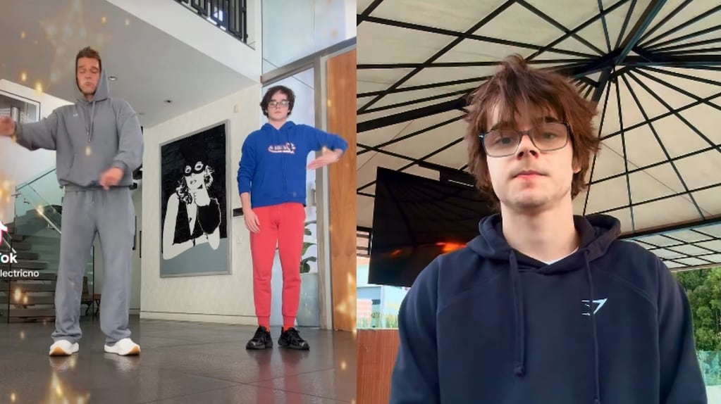 Valentino Martin mostrando su transformación física