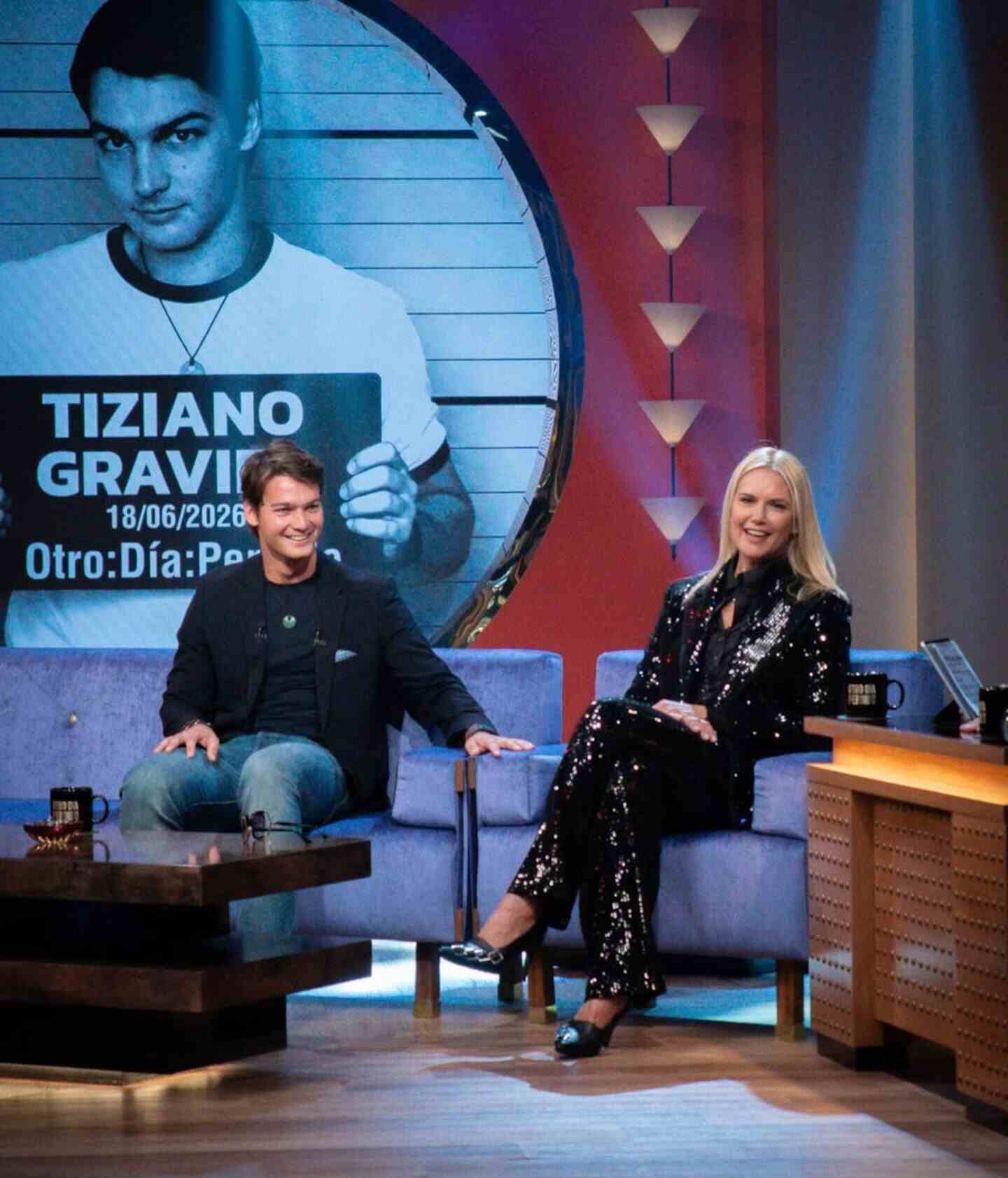 Valeria Mazza y Mario Pergolini en el programa 'Otro día perdido'