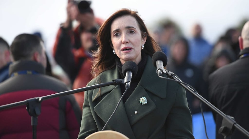 Victoria Villarruel en el acto por el Día de la Bandera