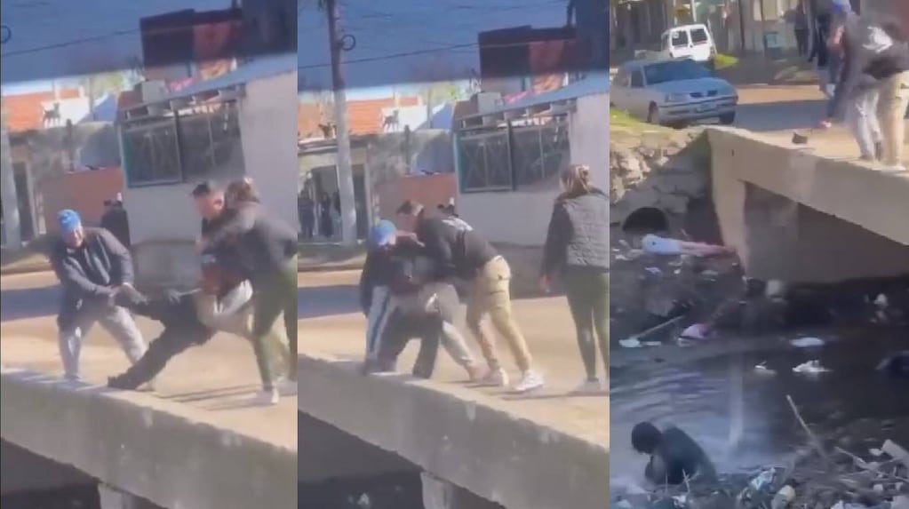 Escena de violencia en Lomas de Zamora