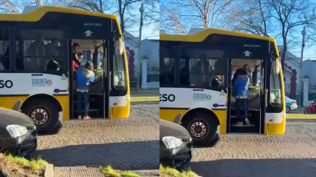 Pelea entre chofer y pasajero en colectivo