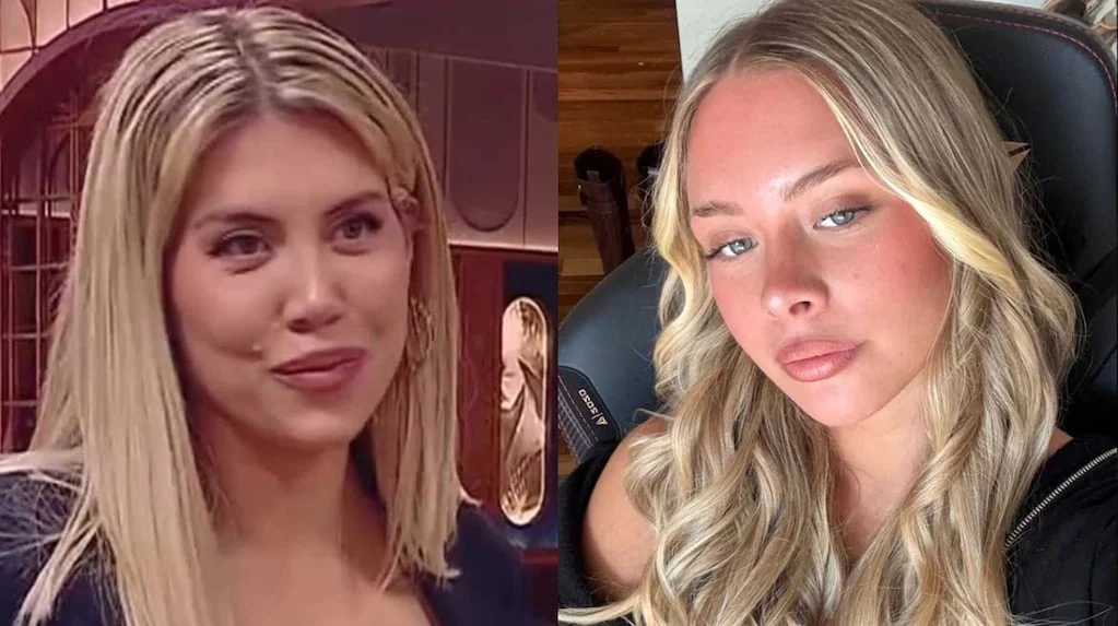 Wanda Nara y Ekaterina Ojeda en un evento de moda