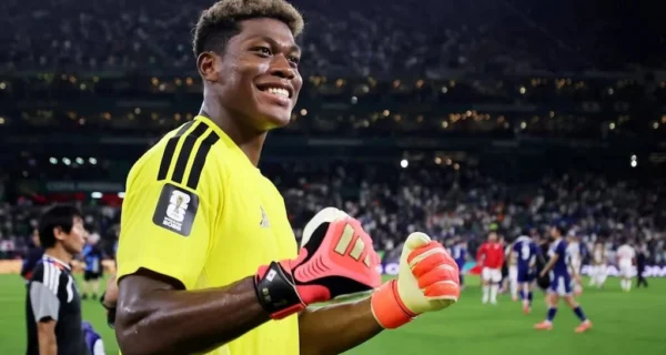 Zion Suzuki, arquero de Japón, durante un partido del Mundial 2026
