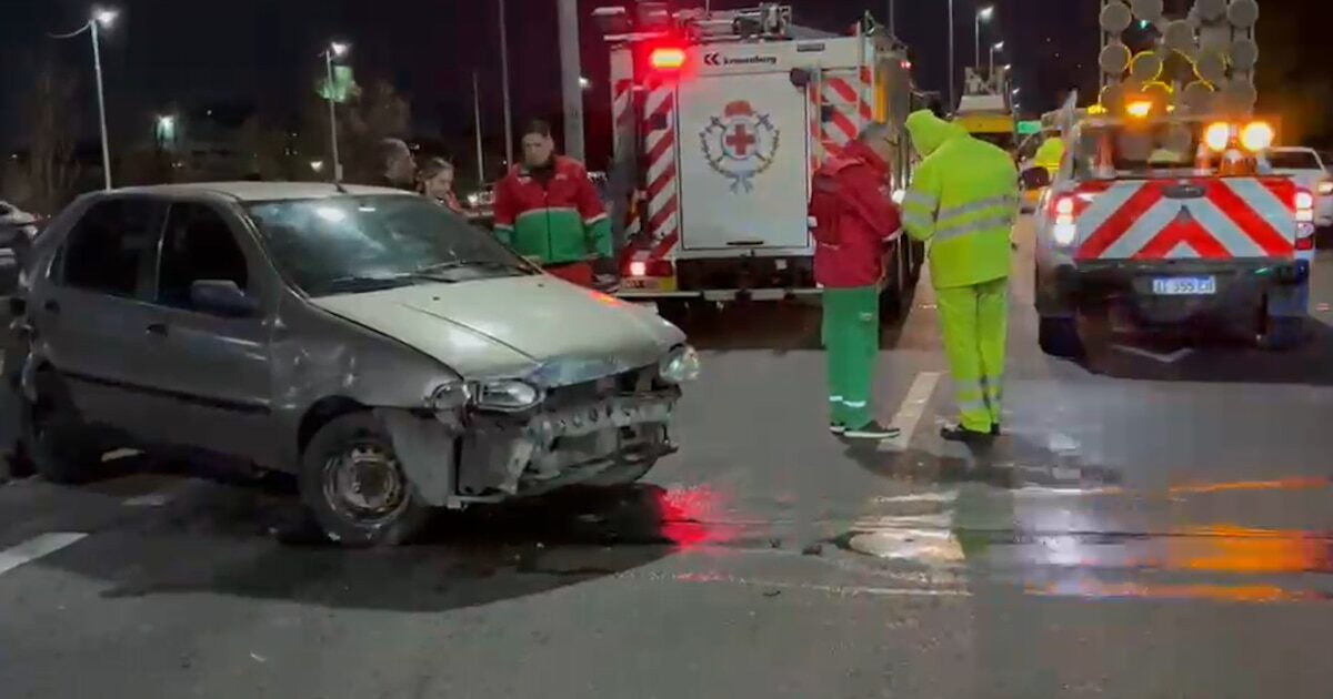 Accidente en la Autopista 9 de Julio Sur