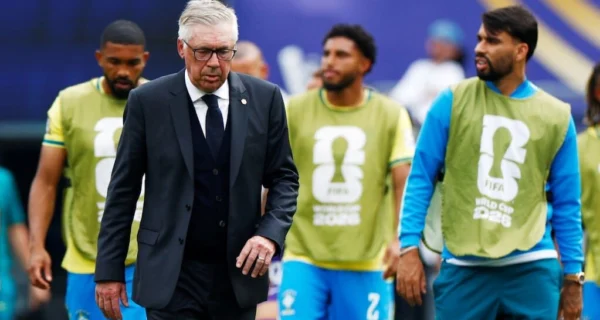 Carlo Ancelotti durante la conferencia de prensa sobre la selección de Brasil
