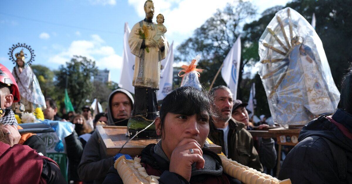 Protestas sindicales en Argentina
