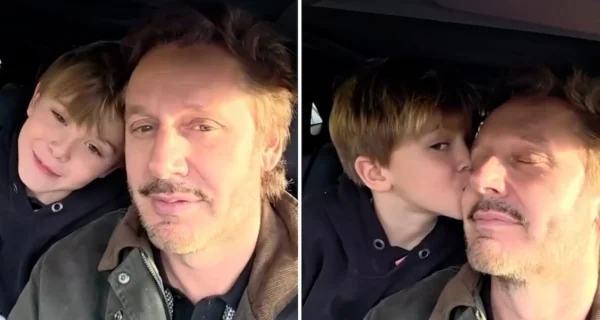 Benjamín Vicuña y su hijo Amancio celebrando su cumpleaños