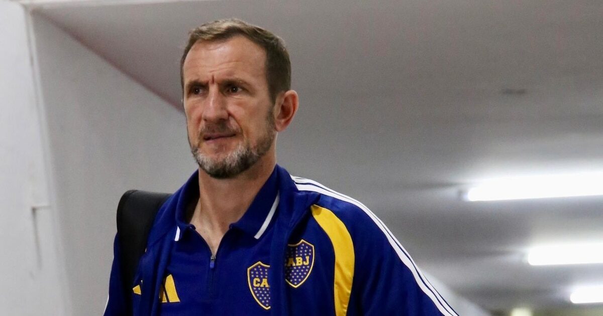 Carlos Palacios en una práctica de Boca Juniors