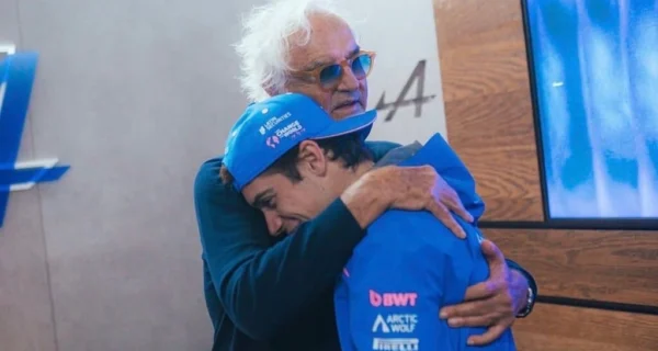 Flavio Briatore y Franco Colapinto en la Fórmula 1