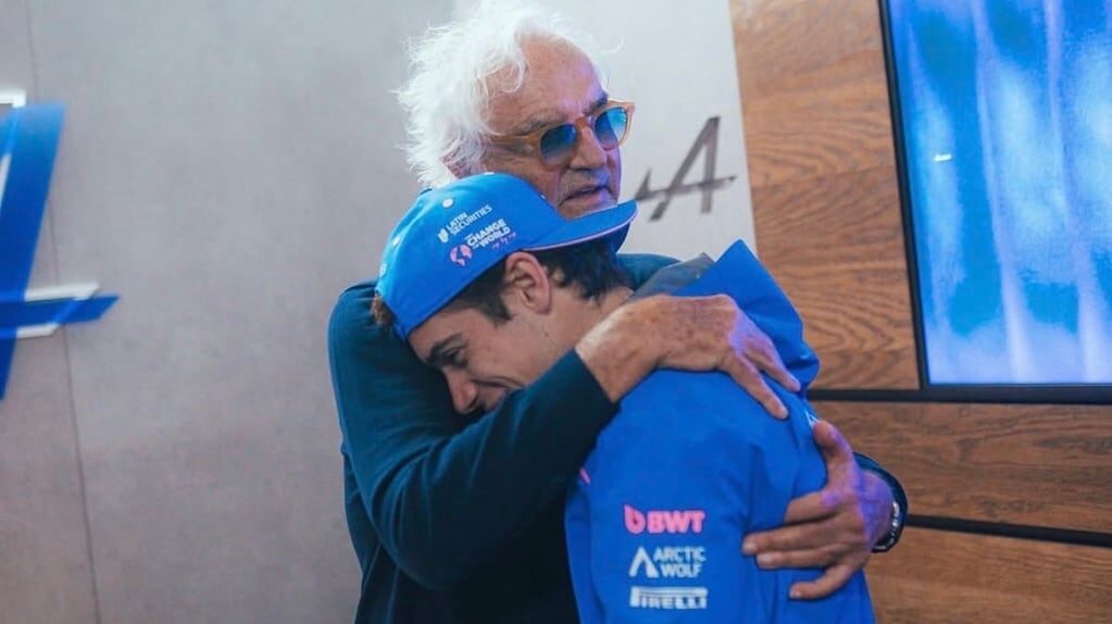 Flavio Briatore y Franco Colapinto en la Fórmula 1