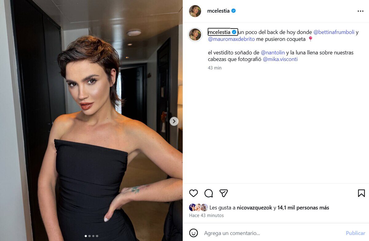 Celeste Cid con un nuevo look que recuerda a su personaje Julia Malaguer de Resistiré